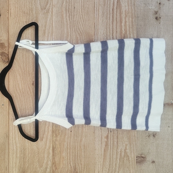 Loft Blue and White Striped Sweater Camisole Size XSmall - Picture 1 of 6
